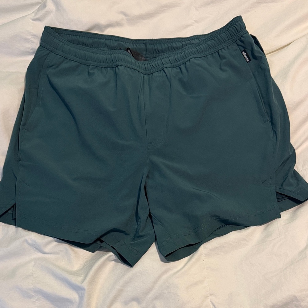 Maamgic Men's Dark Teal 2-in-1 5in Running Shorts - Medium